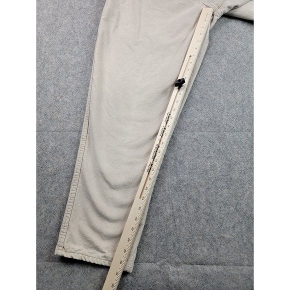 LL Bean Pathfinder Pants Womens 18 Beige Flannel Lined Outdoor - Picture 12 of 15